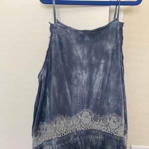 Flowy tie dye blue dress